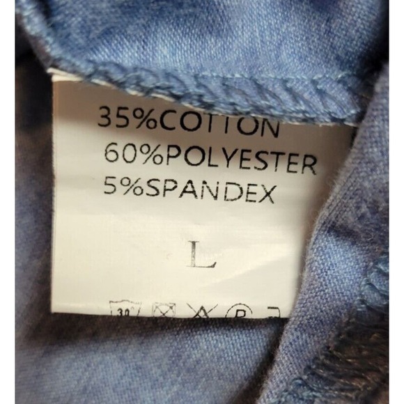 V-Neck Basic Long Sleeve Womens T-Shirt‎ Casual Blue - Picture 2 of 7